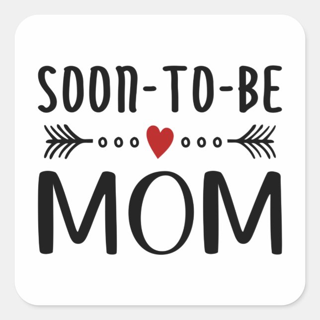 Simple Soon-to-be Mum Mother's Day | Sticker (Front)