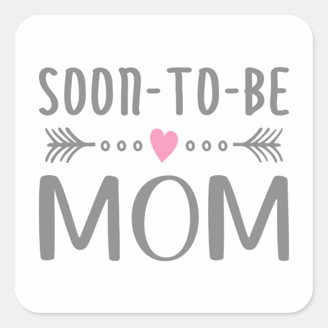 Simple Soon-to-be Mum Mother's Day | Sticker (Front)