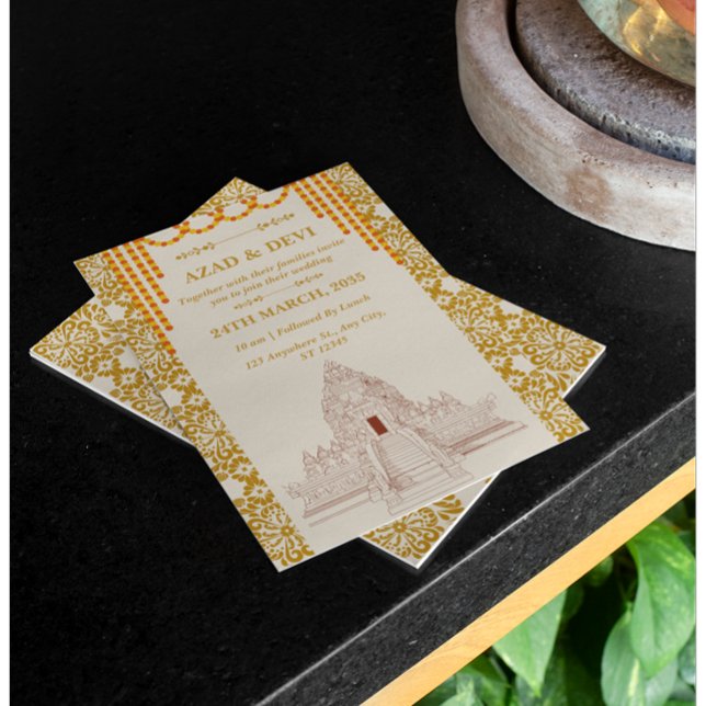 Simple South Indian Wedding  Invitation (Creator Uploaded)