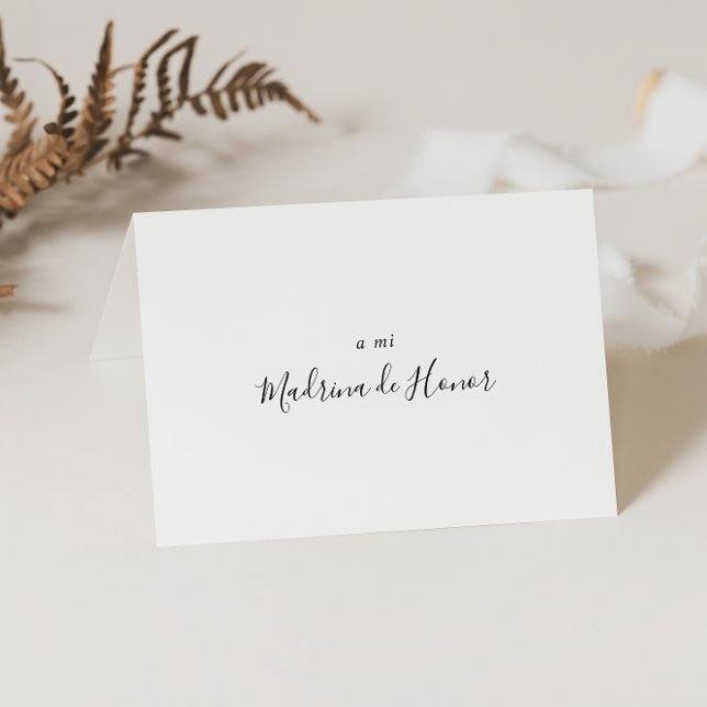 Simple Spanish Bridal Party Thank You Card (Creator Uploaded)