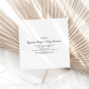 Simple Spanish Square Boda Invitation