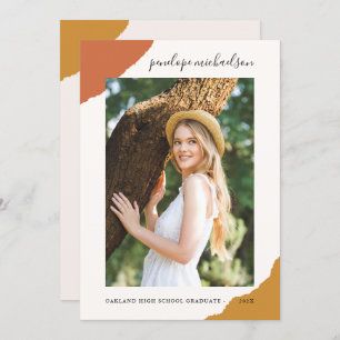 Simple Splashes Spice Photo Graduation Party Invitation