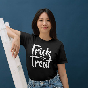 Simple Spooky Trick or Treat Halloween Family T-Shirt