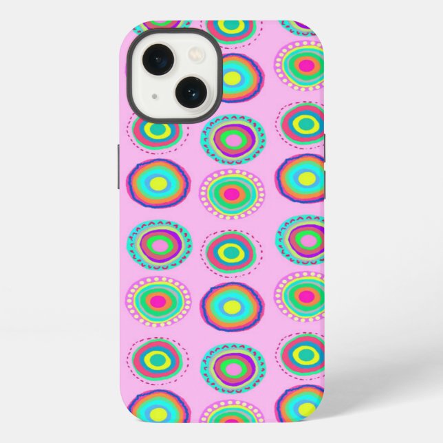 Simple Spots iPhone Case (Back)