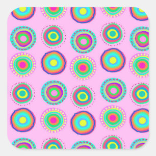 Simple Spots Square Sticker