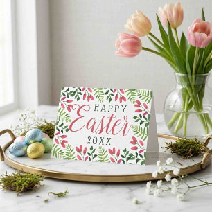 Simple Spring Blossom Happy Easter Holiday Card