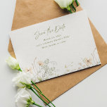 Simple Spring Wildflower  Save The Date<br><div class="desc">Celebrate your special event amidst the enchanting embrace of nature with our Simple Spring Wildflower Save the Date Invitation. Inspired by the rustic elegance of wildflowers,  this invitation sets the tone for a whimsical celebration.</div>