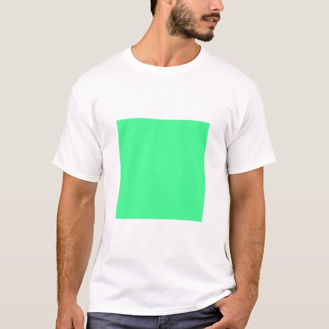 Simple Square - Mint Green T-Shirt (Front)