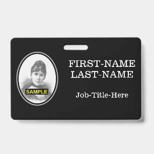 Simple Staff/Employee Portrait Badge ID Badge