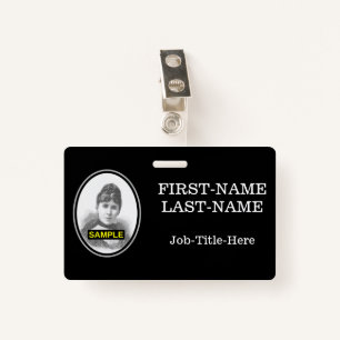 Simple Staff/Employee Portrait Badge ID Badge