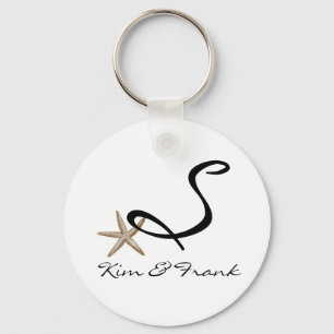 Simple starfish key ring