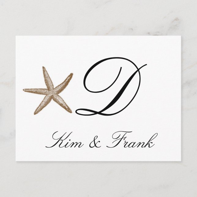 Simple starfish postcard (Front)