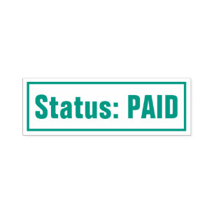 Simple "Status: PAID" Rubber Stamp