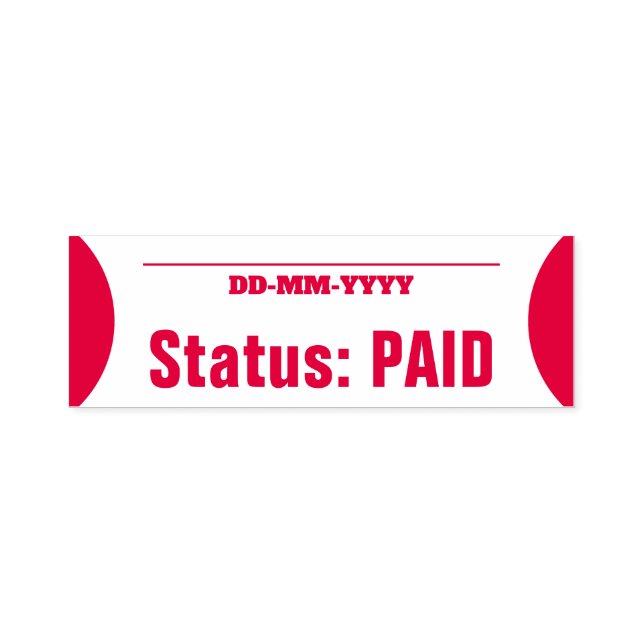 Simple "Status: PAID" Rubber Stamp (Design)
