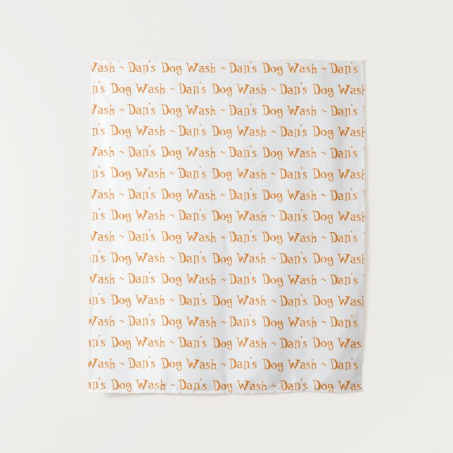 Simple Step and Repeat Small Business Custom Banne Tapestry (Front)