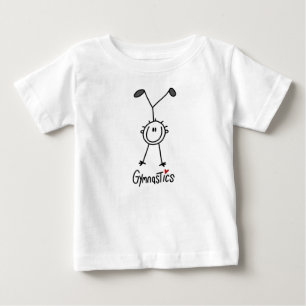 Simple Stick Figure Gymnast Baby T-Shirt