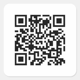 Simple Stickers with QR Code