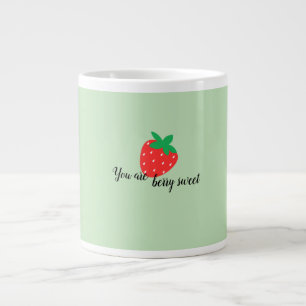 Simple Strawberry design Large Coffee Mug