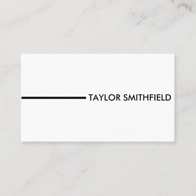 simple stripe business card (Front)