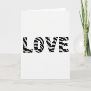 Simple Striped Love Card
