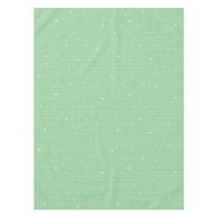 Simple stripes and dots modern mint green  tablecloth