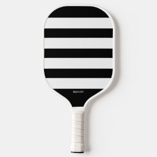 Simple Stripes, Any Colour, Custom Monogram Name Pickleball Paddle