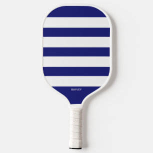 Simple Stripes, Any Colour, Custom Monogram Name Pickleball Paddle