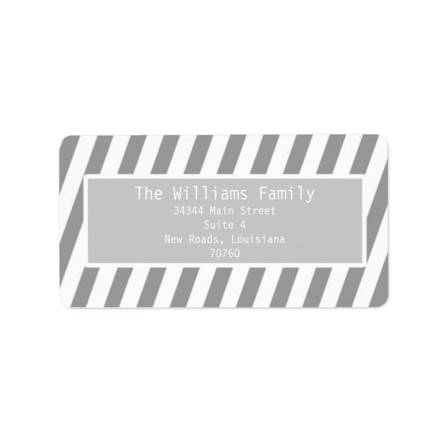 Simple Stripes Label (Front)