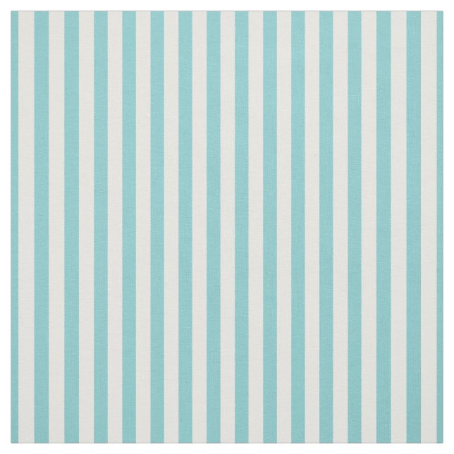 Simple Stripes Pattern Aqua/White Trendy Fabric (Swatch)
