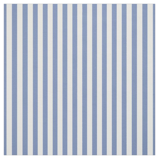Simple Stripes Pattern Blue & White | Trendy Fabric (Swatch)