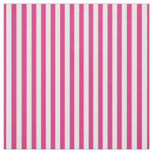 Simple Stripes Pattern  Fuchsia/White Trendy Fabric