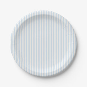 Simple Stripes - Powder Blue Paper Plate