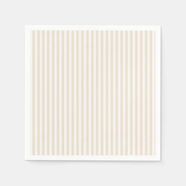 Simple Stripes - Soft Linen Napkin (Front)