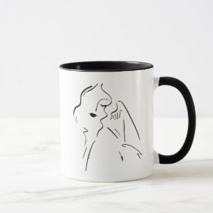 Simple Study - Sketch of a Lady Mug