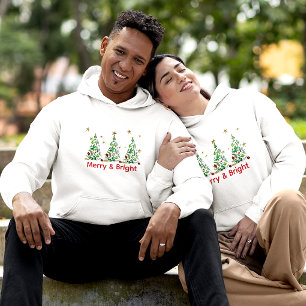 Simple, Stunning 'Merry & Bright' Three Xmas Trees T-Shirt