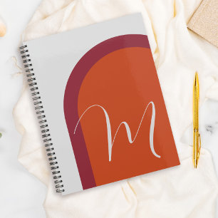 Simple Stylish Arch with Large Monogram Initial Planner