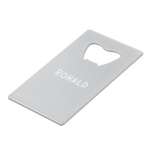Simple Stylish Bottle Opener Custom Text Bar Key
