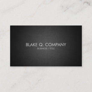 Simple Stylish Dark Professional Business Card