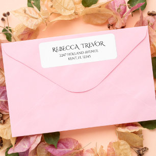 Simple stylish elegant minimalistic address labels