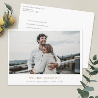 Simple Stylish Gold Text Photo Elopement