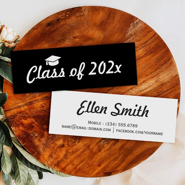 Simple Stylish Graduation Name Card Insert Card (Creator Uploaded)