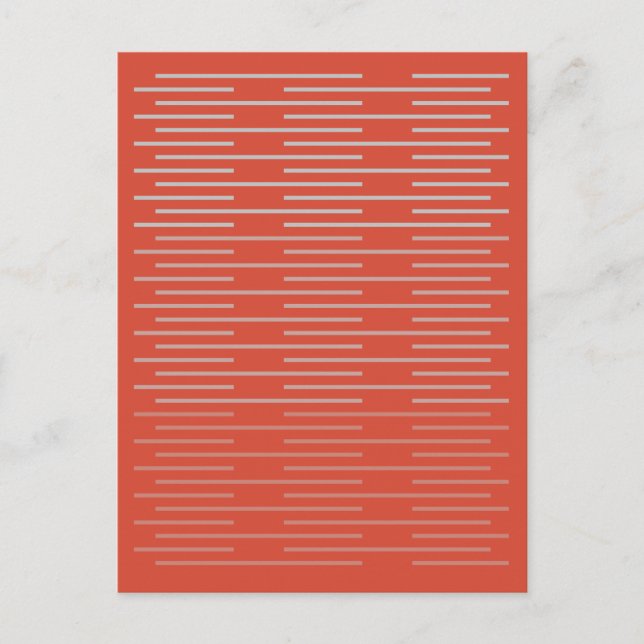 Simple Stylish Lines 3 Postcard (Front)