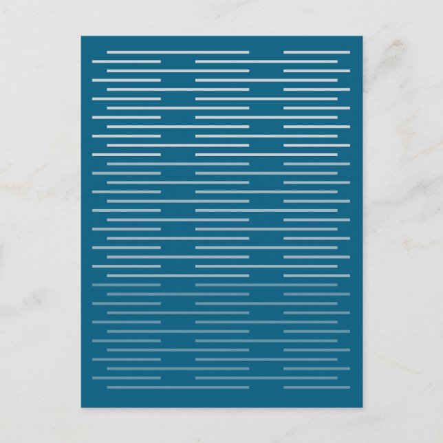 Simple Stylish Lines 3 Postcard (Front)