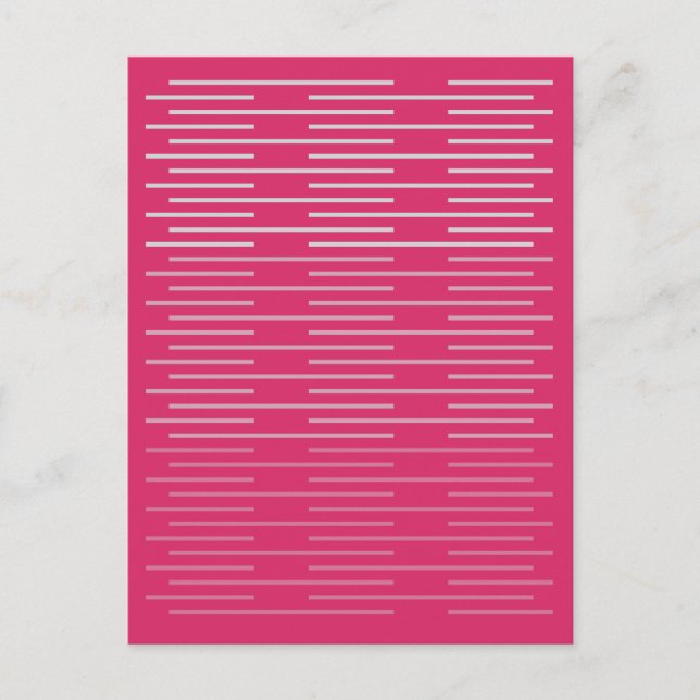 Simple Stylish Lines 3 Postcard (Front)