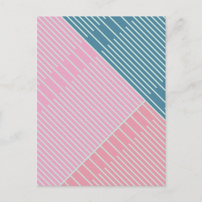 Simple Stylish Lines  Postcard (Front)