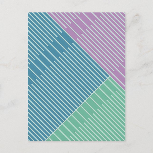 Simple Stylish Lines  Postcard (Front)