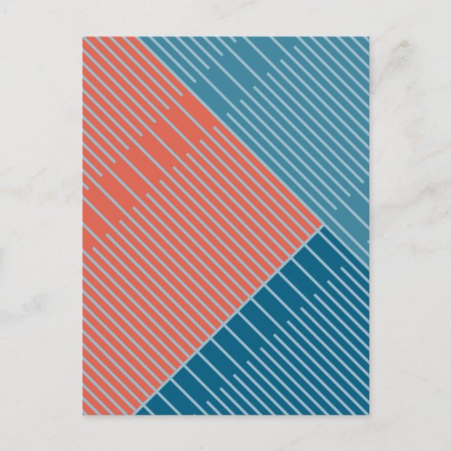 Simple Stylish Lines  Postcard (Front)