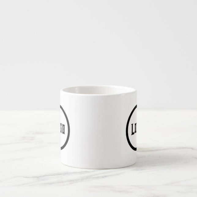 Simple stylish Logo Business Branding Promotional Espresso Cup (Front)