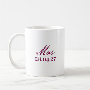 SIMPLE STYLISH MODERN CUSTOMIZED MRS MOTHER'S DAY COFFEE MUG