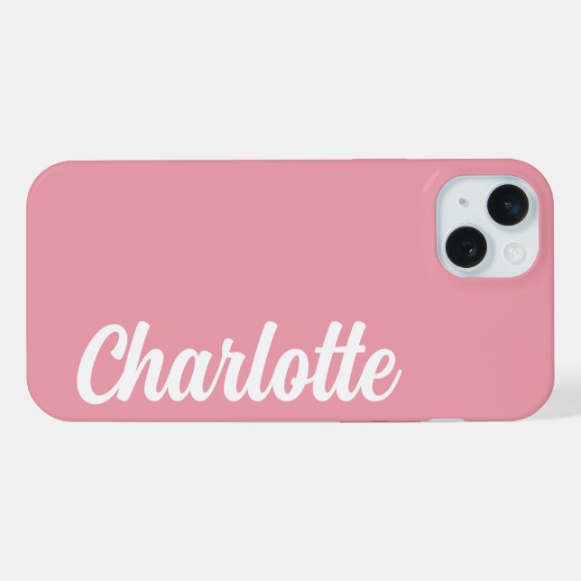 SIMPLE STYLISH MODERN CUSTOMIZED NAME  iPhone CASE (Back Horizontal)